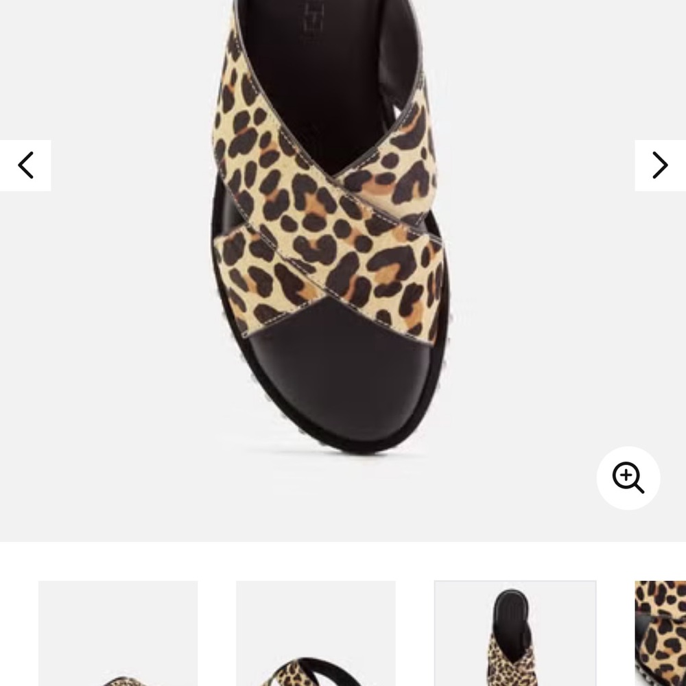 Coach Black and Tan Sandals with Crisscross Straps